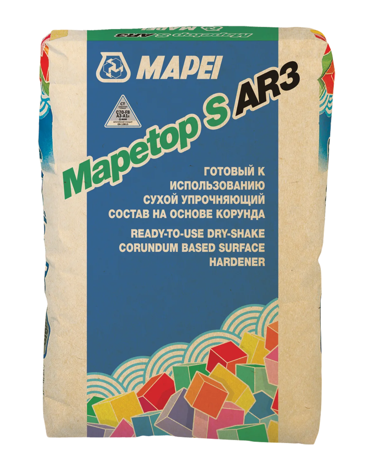 MAPETOP S AR3 LIGHT GREY, ТМ MAPEI, цвет светло-серый, 25кг, Россия, Смесь сухая строительная с корундовым заполнителем для упрочнения бетонных полов