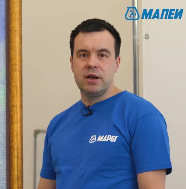 Проверка сцепления наливного пола Ultraplan Eco с подготовленным основанием